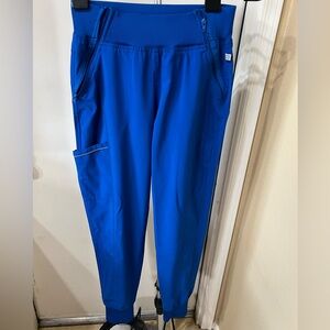 Cherokee Infinity Women’s Royal Blue Jogger Scrub Pants S Stretch Workwear